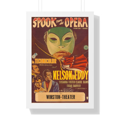 PHANTOM OF THE OPERA (DUTCH) 1943 - Framed Movie Poster-16″ x 24″-The Sticker Space