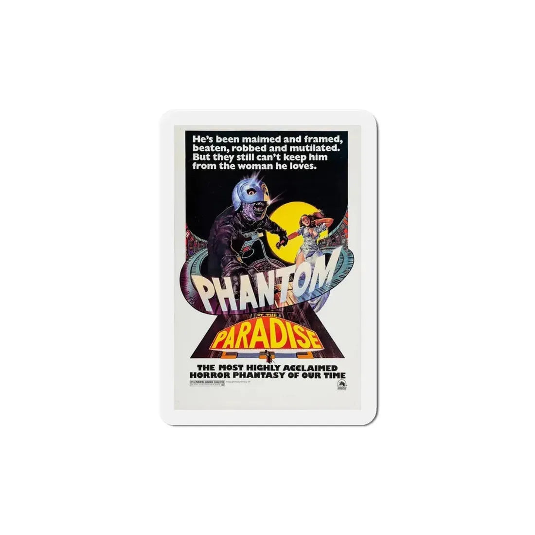 Phantom of the Paradise 1974 2 Movie Poster Refrigerator Magnet 6 Inch - The Sticker Space