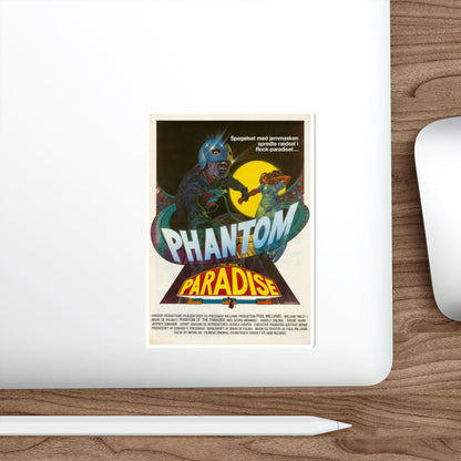 PHANTOM OF THE PARADISE (DANISH) 1974 Movie Poster STICKER Vinyl Die-Cut Decal-The Sticker Space