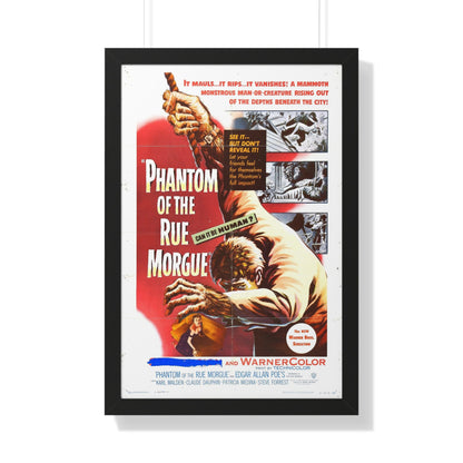 PHANTOM OF THE RUE MORGUE 1954 - Framed Movie Poster-20" x 30"-The Sticker Space