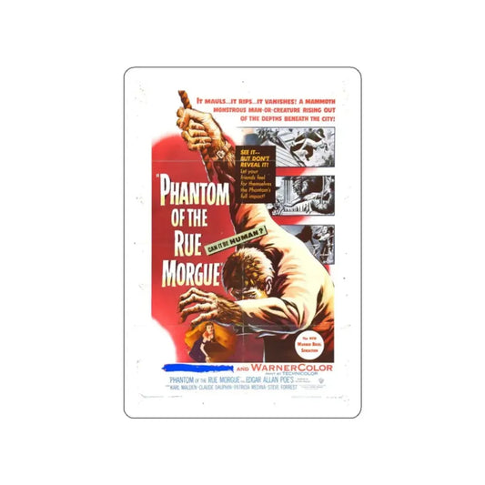 PHANTOM OF THE RUE MORGUE 1954 Movie Poster STICKER Vinyl Die-Cut Decal 2 Inch - The Sticker Space