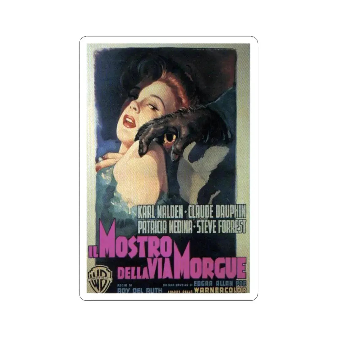 PHANTOM OF THE RUE MORGUE (2) 1954 Movie Poster - STICKER Vinyl Kiss-Cut Decal 3 Inch White - The Sticker Space