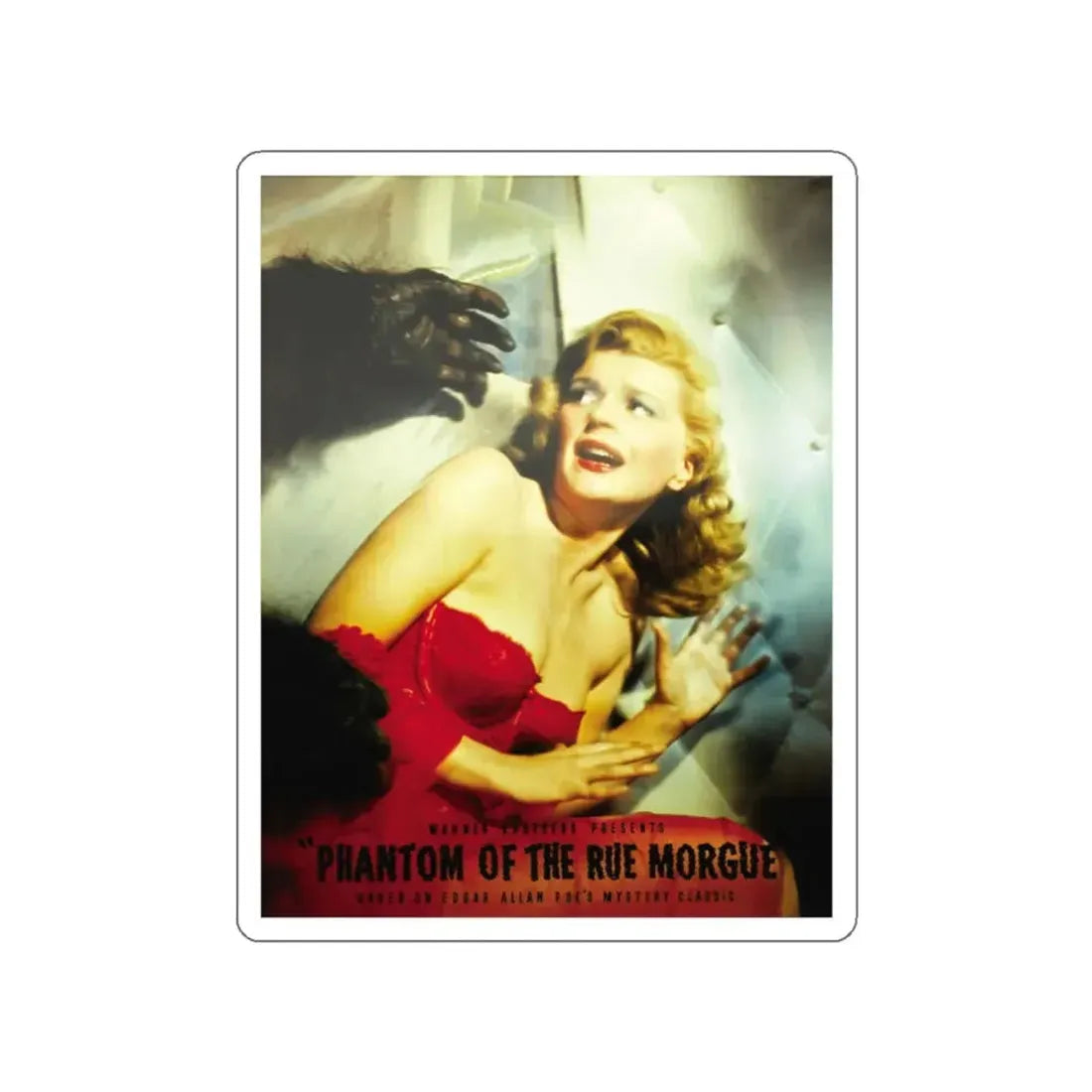 PHANTOM OF THE RUE MORGUE (3) 1954 Movie Poster STICKER Vinyl Die-Cut Decal 2 Inch - The Sticker Space