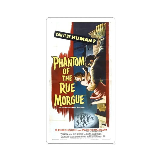PHANTOM OF THE RUE MORGUE (4) 1954 Movie Poster - STICKER Vinyl Kiss-Cut Decal 2 Inch White - The Sticker Space