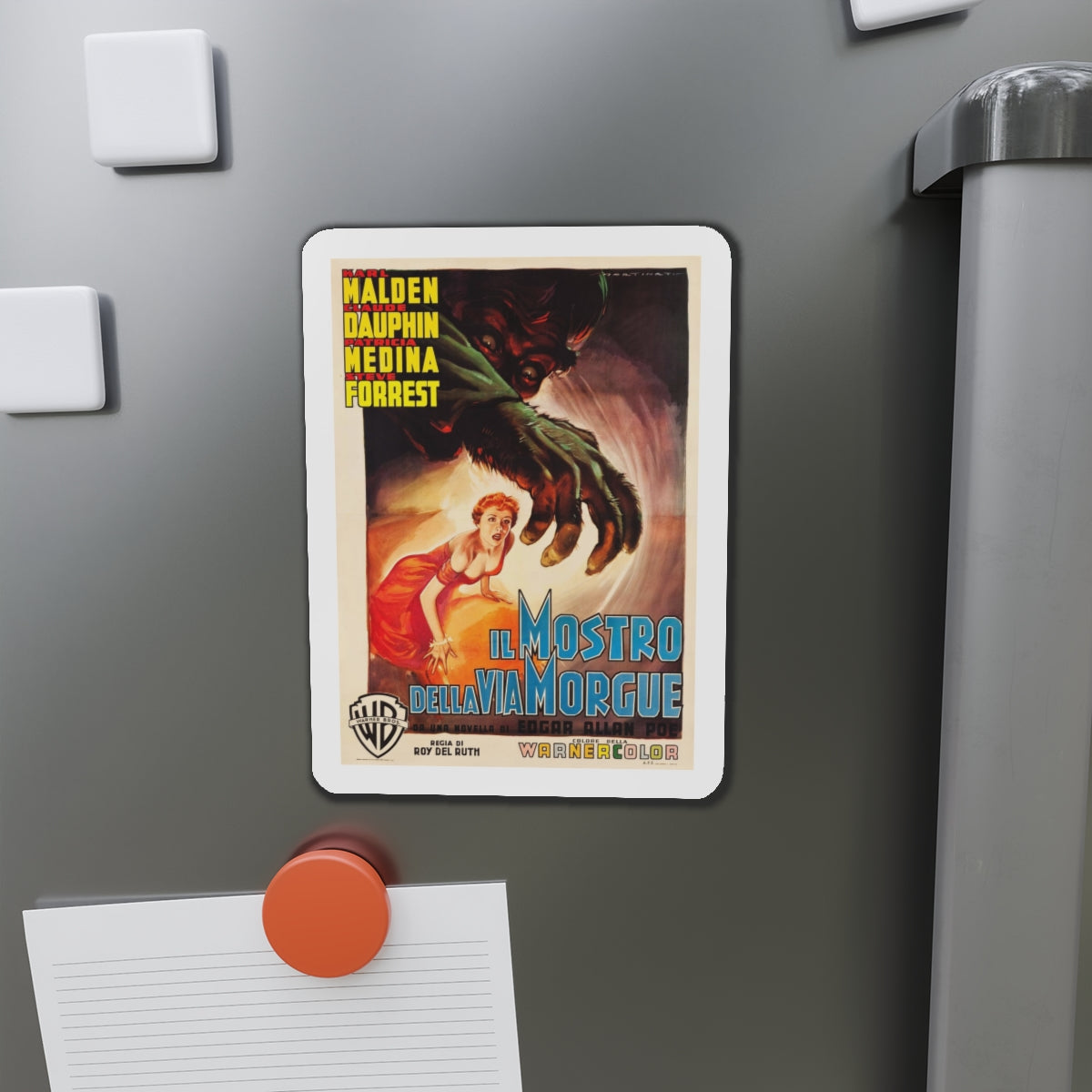 PHANTOM OF THE RUE MORGUE (ITALIAN) 1954 Movie Poster - Refrigerator Magnet-The Sticker Space