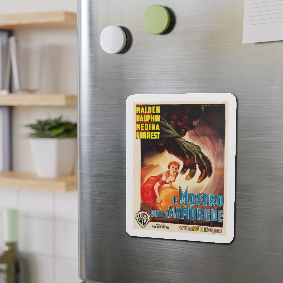 PHANTOM OF THE RUE MORGUE (ITALIAN) 1954 Movie Poster - Refrigerator Magnet-The Sticker Space