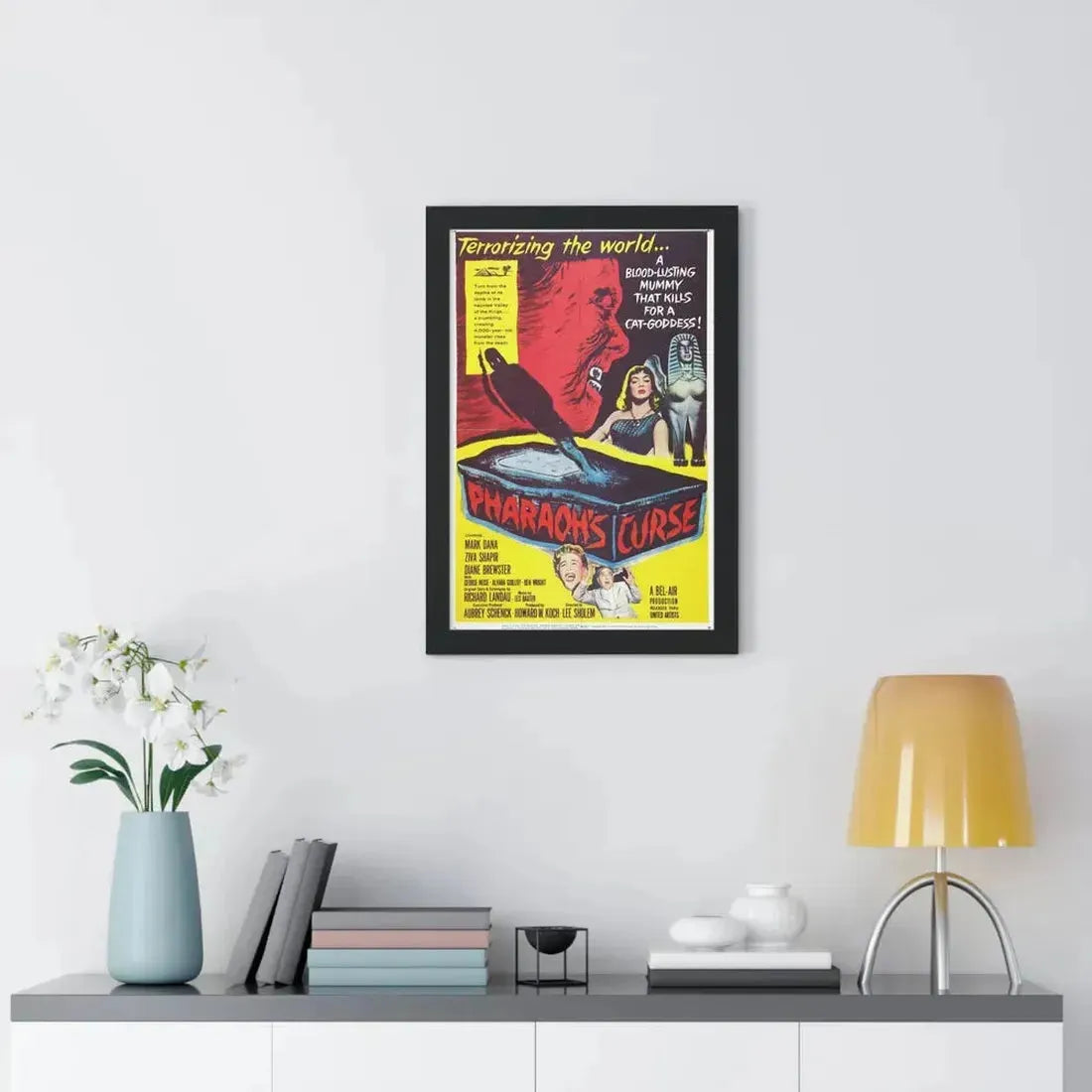 PHARAOH'S CURSE 1957 - Framed Movie Poster - The Sticker Space