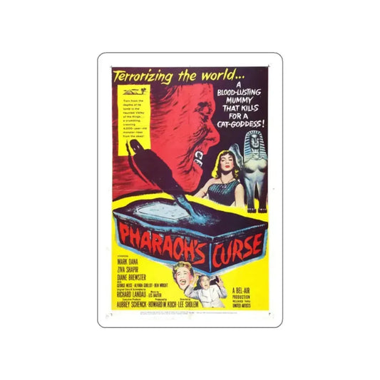PHARAOH'S CURSE 1957 Movie Poster STICKER Vinyl Die-Cut Decal 2 Inch - The Sticker Space