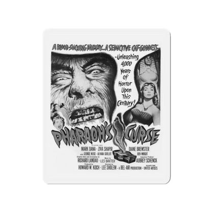 PHARAOH'S CURSE (2) 1957 Movie Poster - Refrigerator Magnet 2 Inch Die-Cut - The Sticker Space