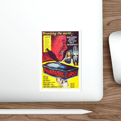 PHARAOH'S CURSE 1957 Movie Poster STICKER Vinyl Die-Cut Decal-The Sticker Space