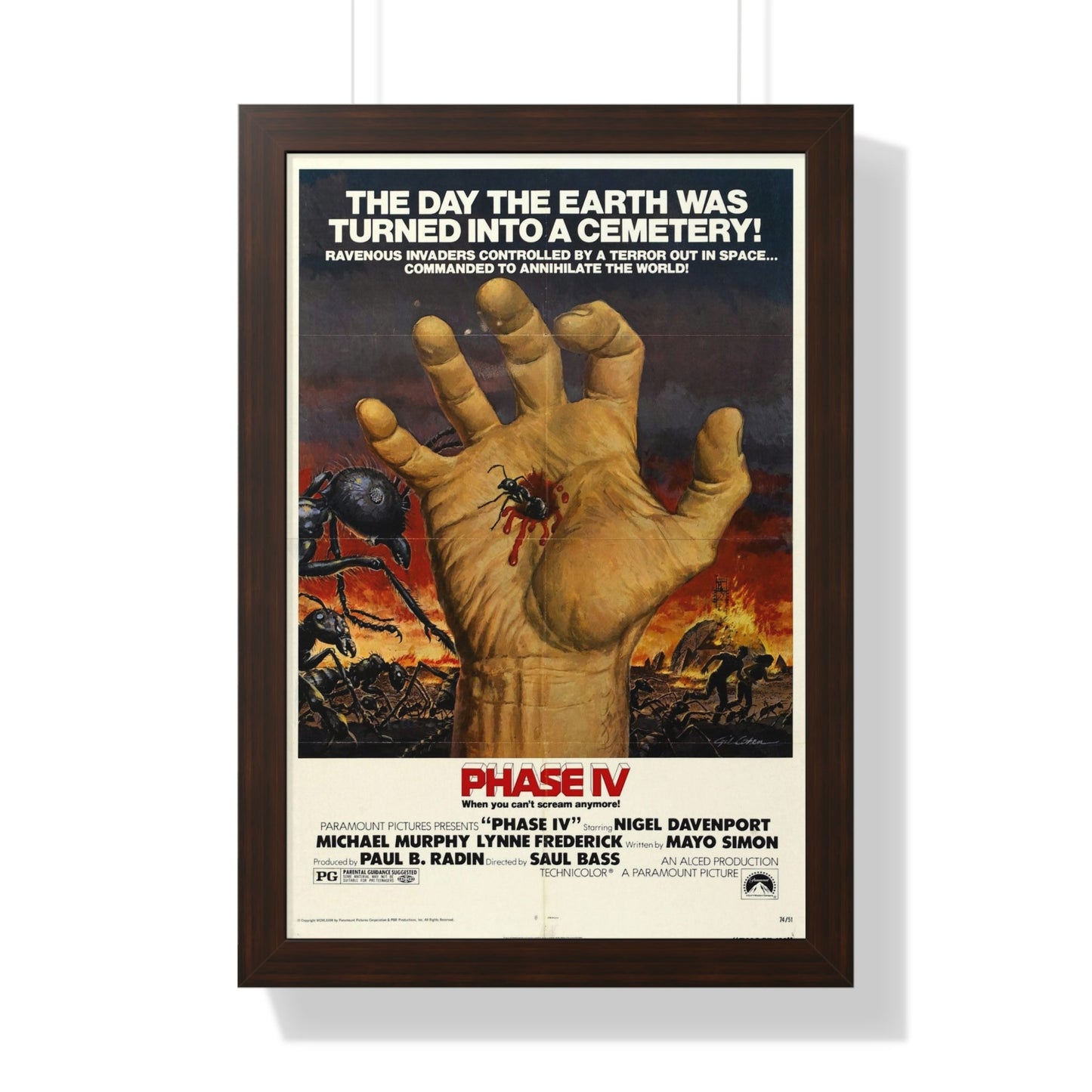 PHASE IV 1974 - Framed Movie Poster-16″ x 24″-The Sticker Space