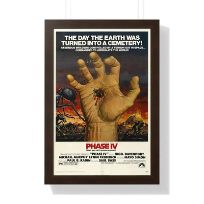 PHASE IV 1974 - Framed Movie Poster 16″ x 24″ Walnut - The Sticker Space