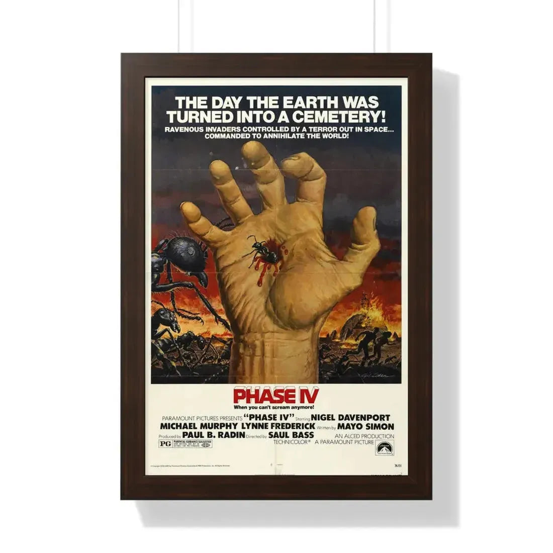 PHASE IV 1974 - Framed Movie Poster - The Sticker Space