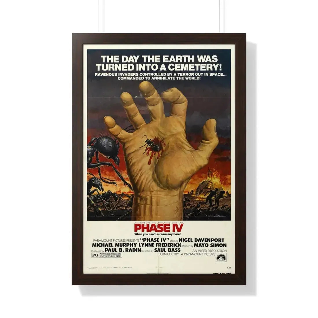 PHASE IV 1974 - Framed Movie Poster - The Sticker Space