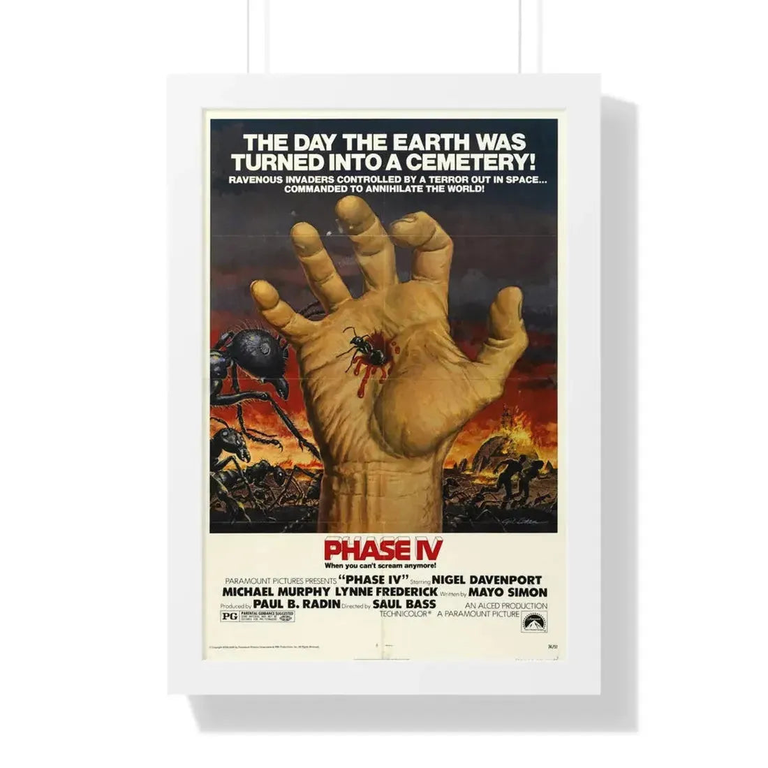 PHASE IV 1974 - Framed Movie Poster - The Sticker Space