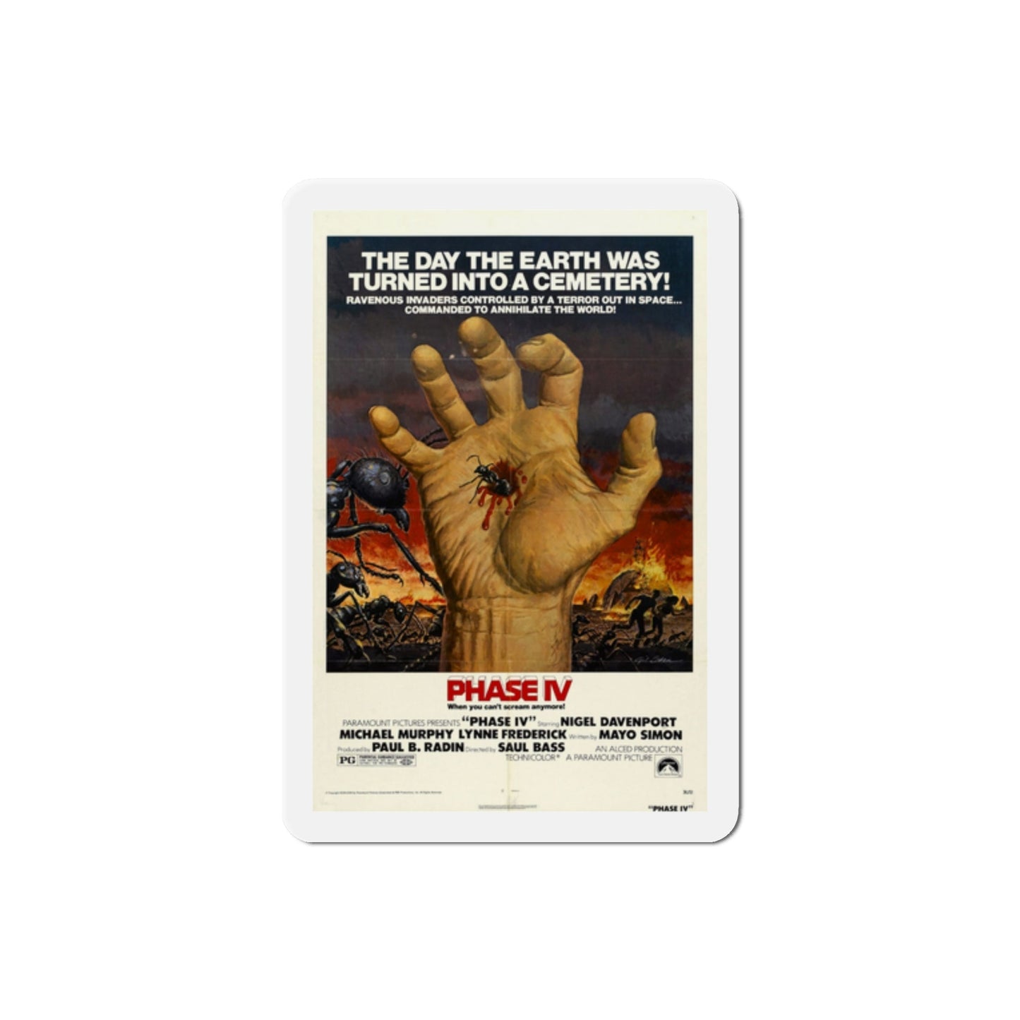 Phase IV 1974 Movie Poster Die-Cut Magnet-2 Inch-The Sticker Space