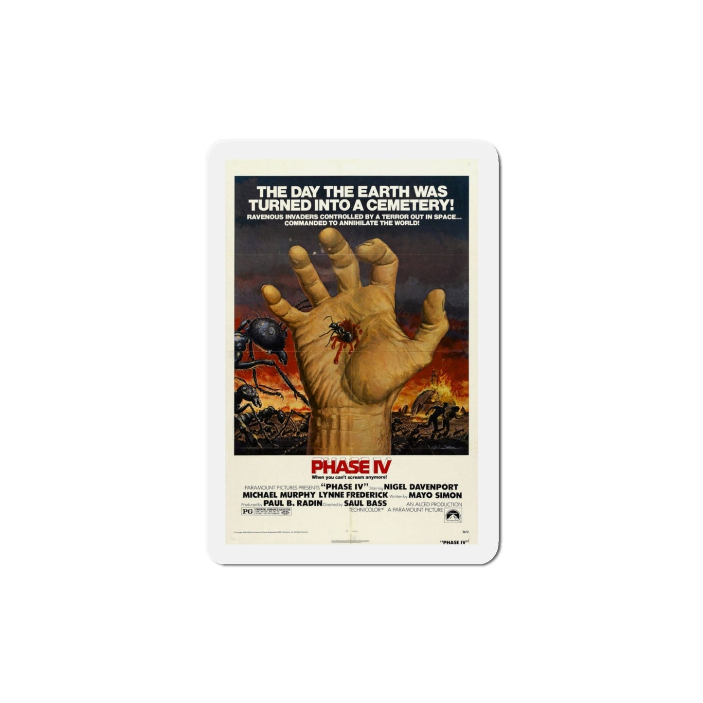 Phase IV 1974 Movie Poster Die-Cut Magnet-4 Inch-The Sticker Space