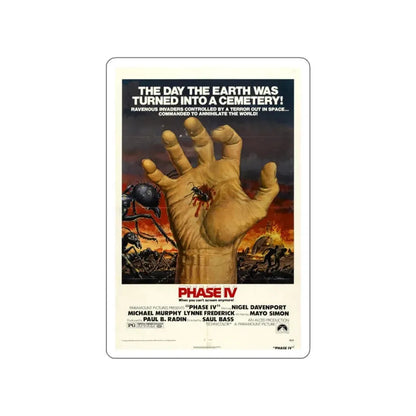 PHASE IV 1974 Movie Poster STICKER Vinyl Die-Cut Decal 4 Inch - The Sticker Space
