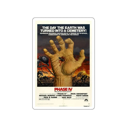 PHASE IV 1974 Movie Poster STICKER Vinyl Die-Cut Decal - The Sticker Space