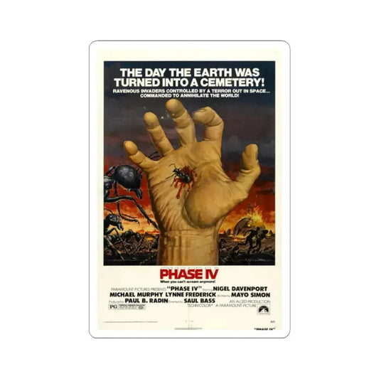 Phase IV 1974 Movie Poster - STICKER Vinyl Kiss-Cut Decal 2 Inch White - The Sticker Space