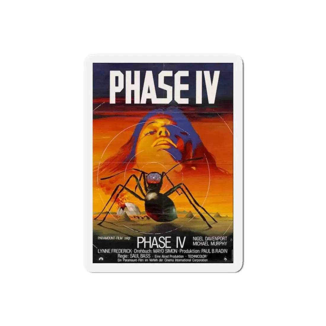 PHASE IV (GERMAN) 1974 Movie Poster - Refrigerator Magnet - The Sticker Space