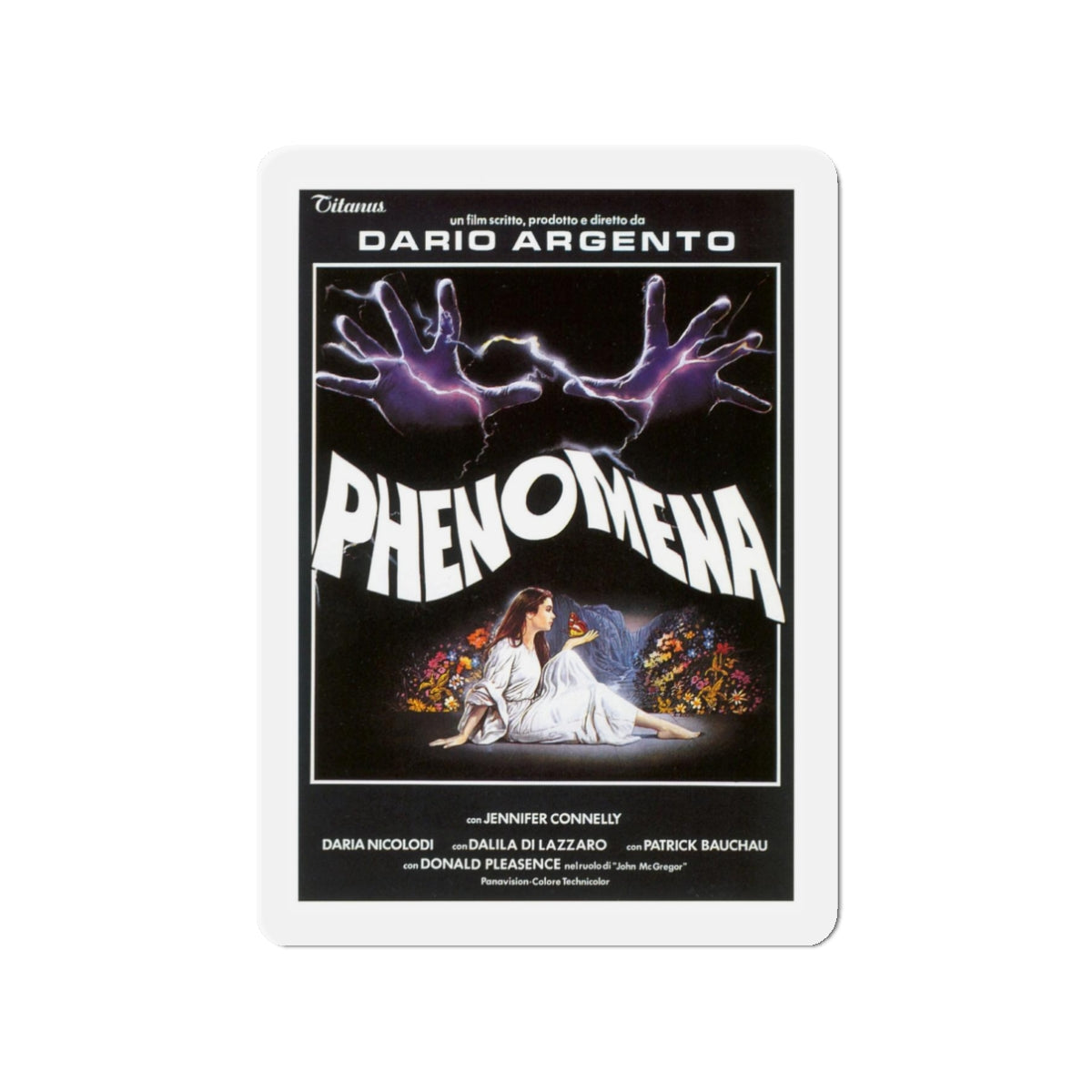 PHENOMENA 1985 Movie Poster - Refrigerator Magnet-3" x 3"-The Sticker Space