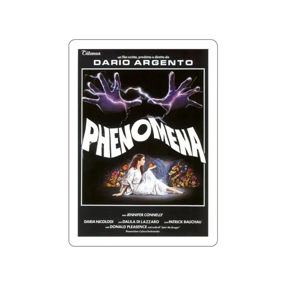 PHENOMENA 1985 Movie Poster STICKER Vinyl Die-Cut Decal 5 Inch - The Sticker Space