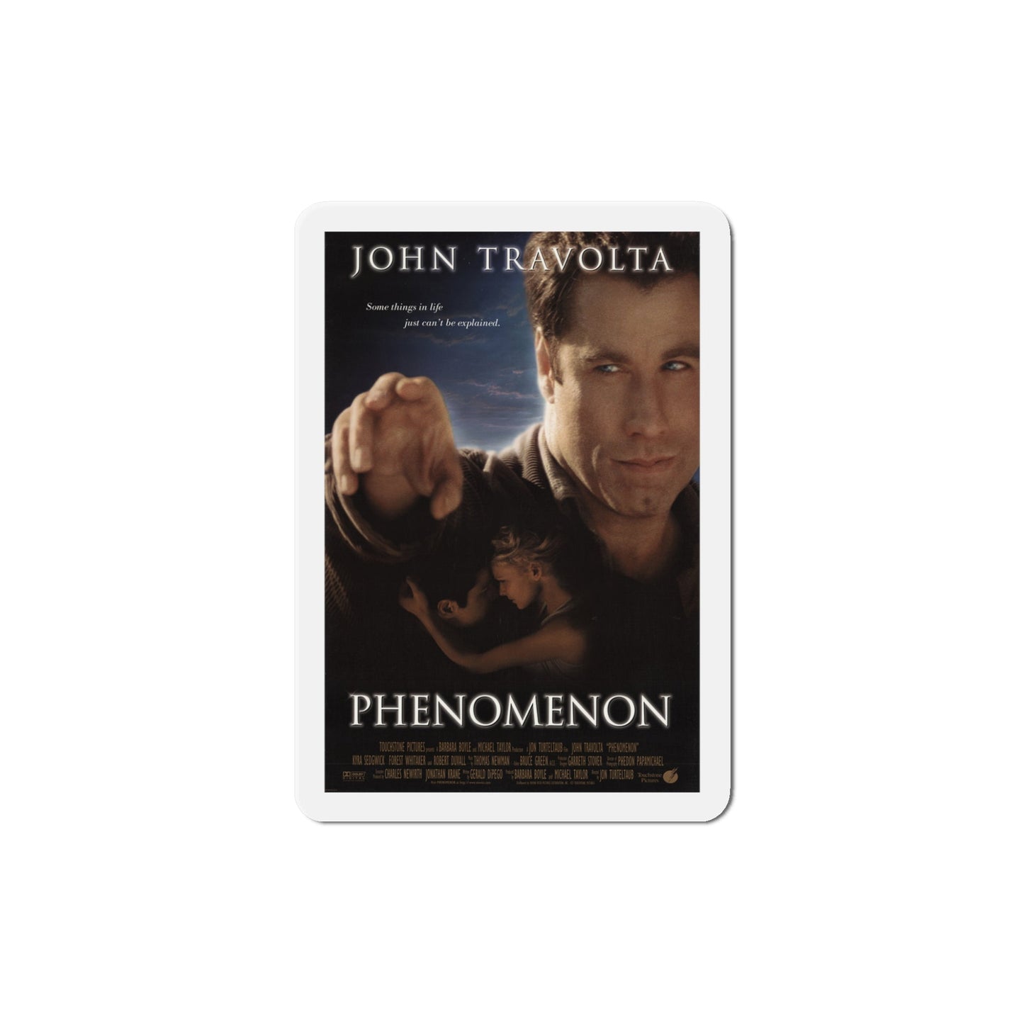 Phenomenon 1996 Movie Poster Die-Cut Magnet-5" x 5"-The Sticker Space