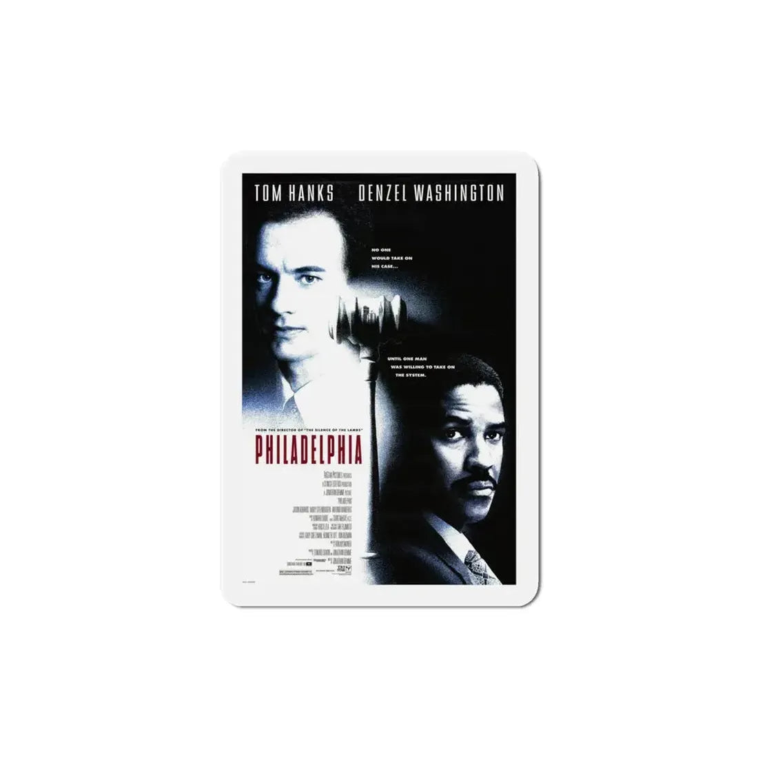 Philadelphia 1993 Movie Poster Refrigerator Magnet 6 Inch - The Sticker Space