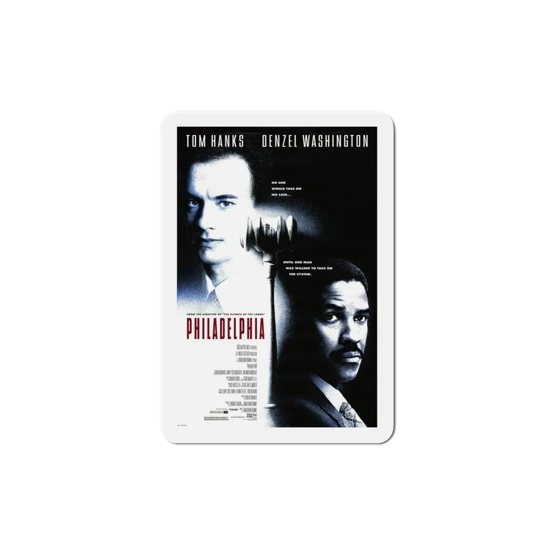 Philadelphia 1993 Movie Poster Refrigerator Magnet - The Sticker Space