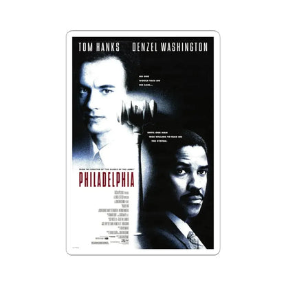 Philadelphia 1993 Movie Poster - STICKER Vinyl Kiss-Cut Decal 6 Inch White - The Sticker Space