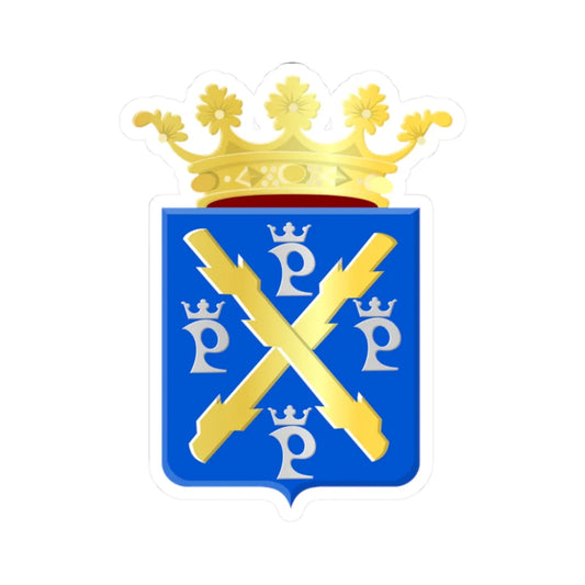 Philippe wapen (Belgium) (Coat of Arms) STICKER Vinyl Kiss-Cut Decal 2 Inch White - The Sticker Space