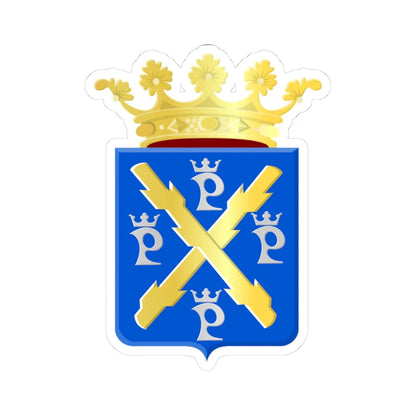 Philippe wapen (Belgium) (Coat of Arms) STICKER Vinyl Kiss-Cut Decal 3 Inch White - The Sticker Space