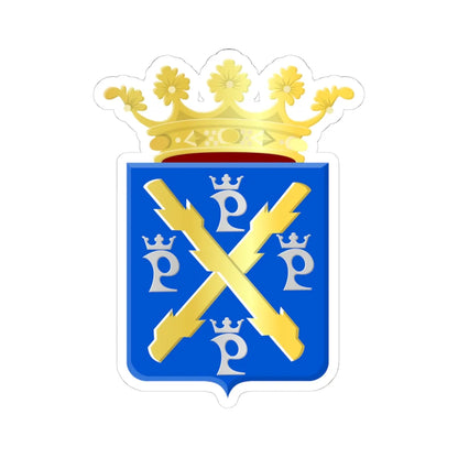 Philippe wapen (Belgium) (Coat of Arms) STICKER Vinyl Kiss-Cut Decal 4 Inch White - The Sticker Space