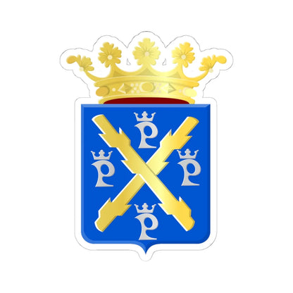 Philippe wapen (Belgium) (Coat of Arms) STICKER Vinyl Kiss-Cut Decal 6 Inch White - The Sticker Space