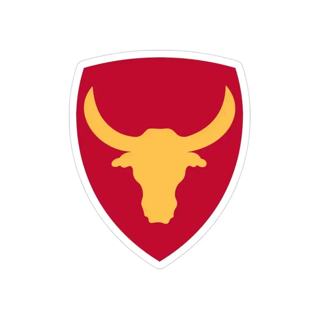 Philippine Combat Headquarters (U.S. Army) REVERSE PRINT Transparent Die-Cut STICKER 3 Inch Die-Cut Transparent - The Sticker Space