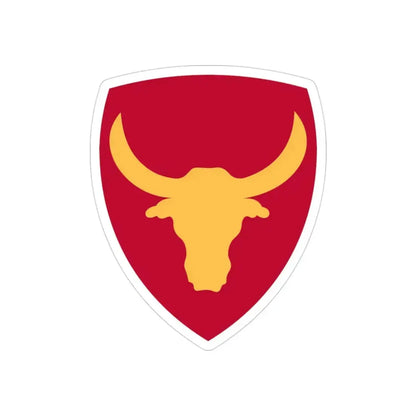 Philippine Combat Headquarters (U.S. Army) REVERSE PRINT Transparent Die-Cut STICKER 3 Inch Die-Cut Transparent - The Sticker Space