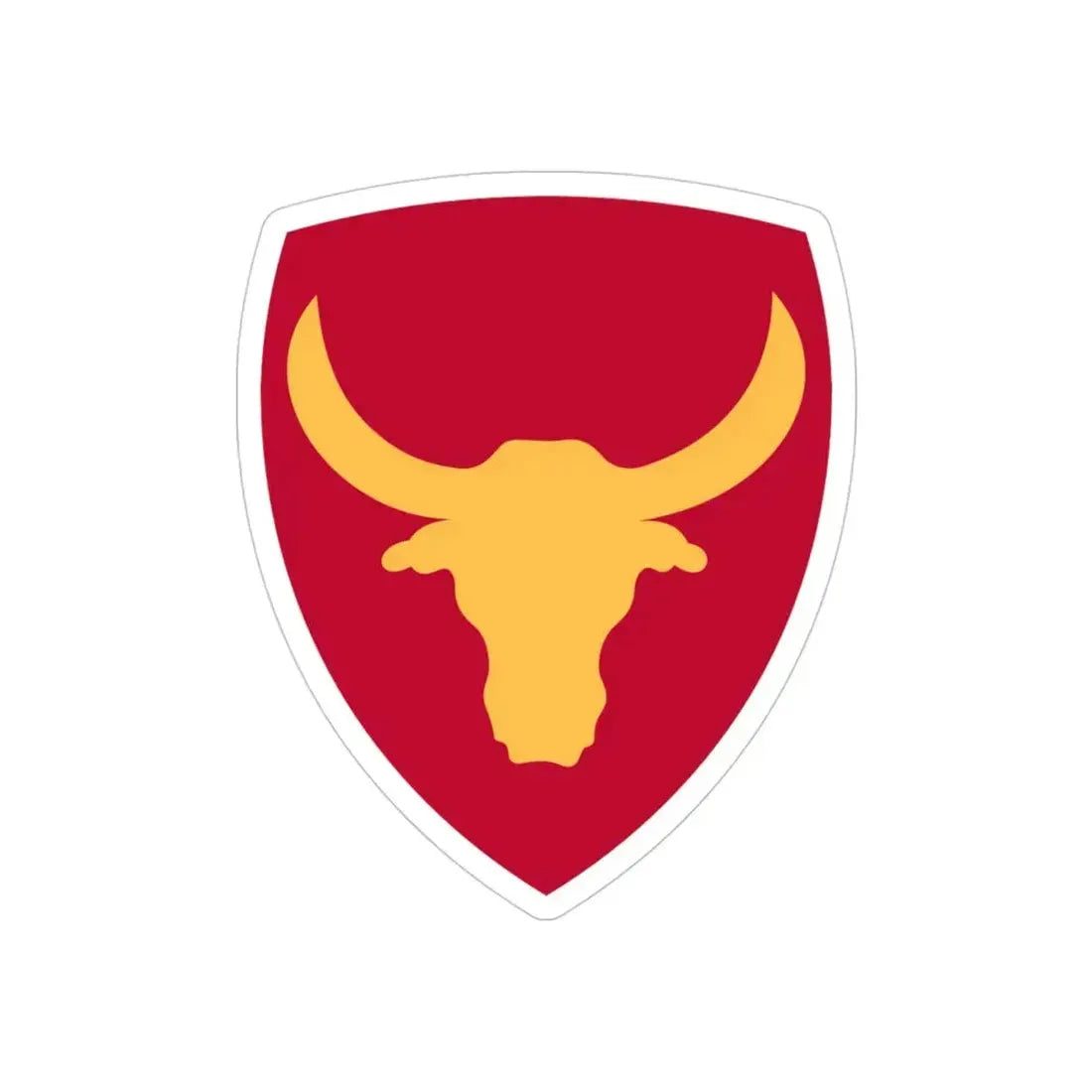 Philippine Combat Headquarters (U.S. Army) REVERSE PRINT Transparent Die-Cut STICKER 4 Inch Die-Cut Transparent - The Sticker Space