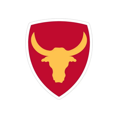 Philippine Combat Headquarters (U.S. Army) REVERSE PRINT Transparent Die-Cut STICKER 4 Inch Die-Cut Transparent - The Sticker Space