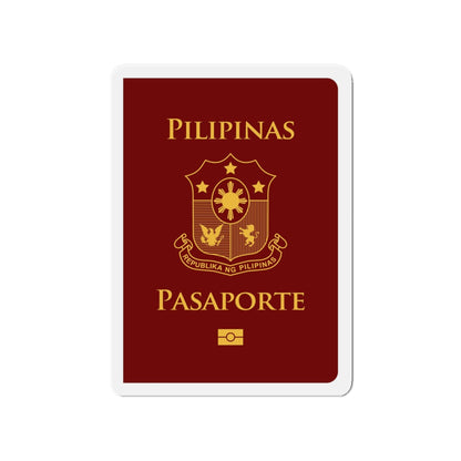 Philippine Passport - Die-Cut Magnet-4" x 4"-The Sticker Space