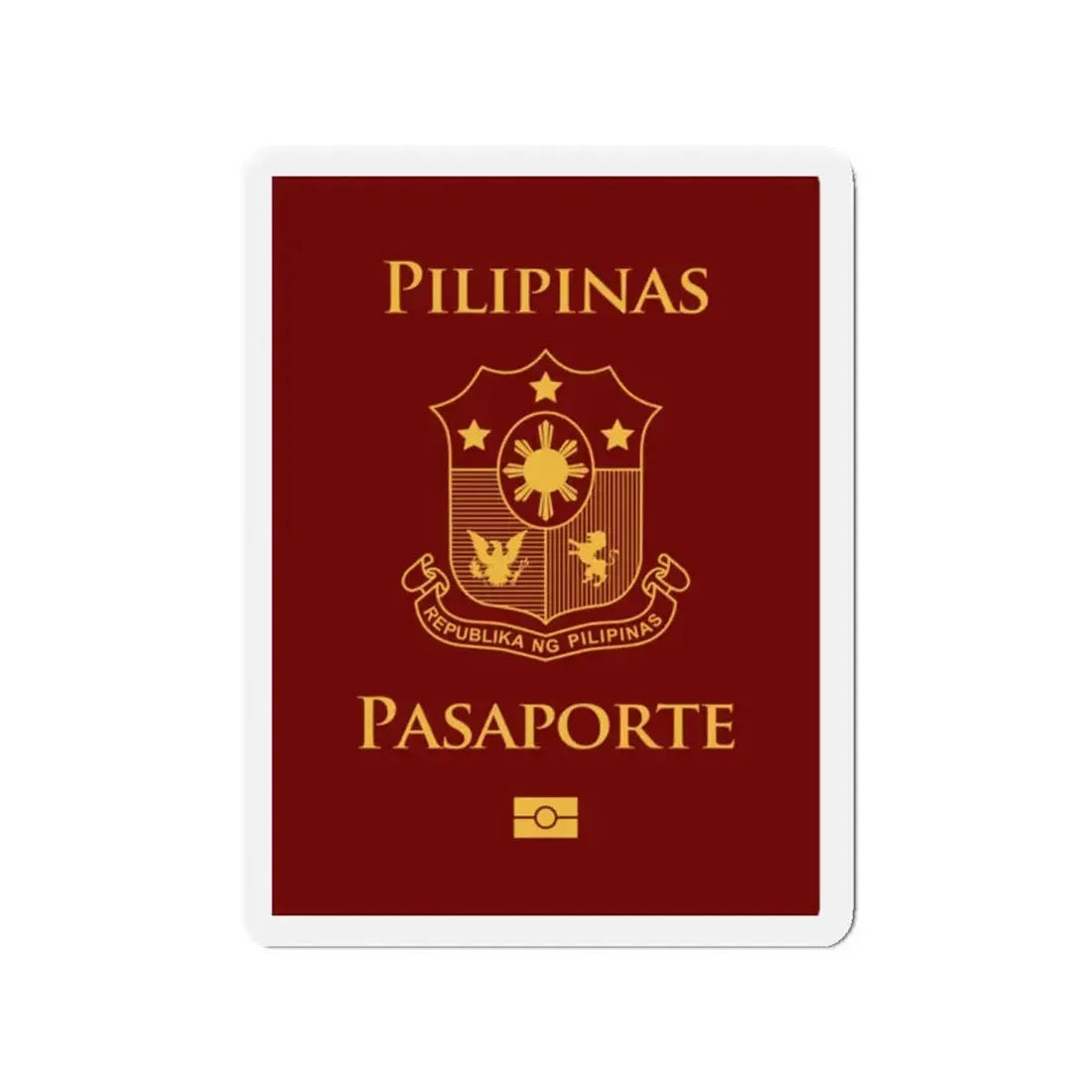 Philippine Passport - Refrigerator Magnet 2 Inch - The Sticker Space