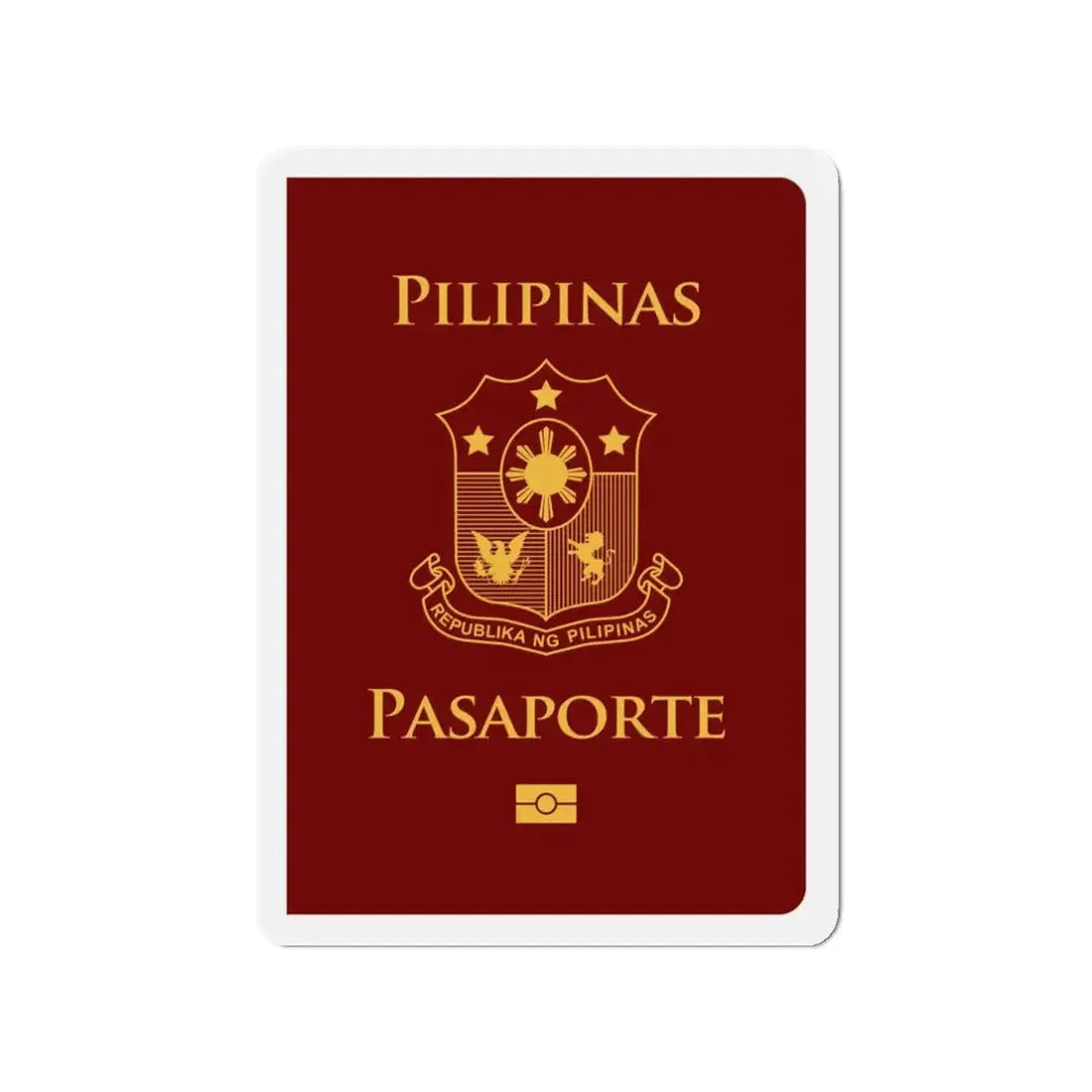 Philippine Passport - Refrigerator Magnet 3 Inch - The Sticker Space