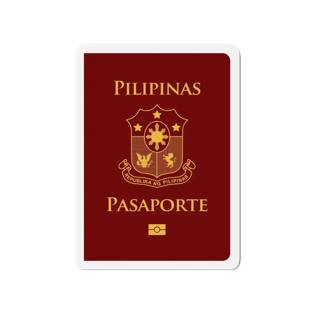 Philippine Passport - Refrigerator Magnet 4 Inch - The Sticker Space