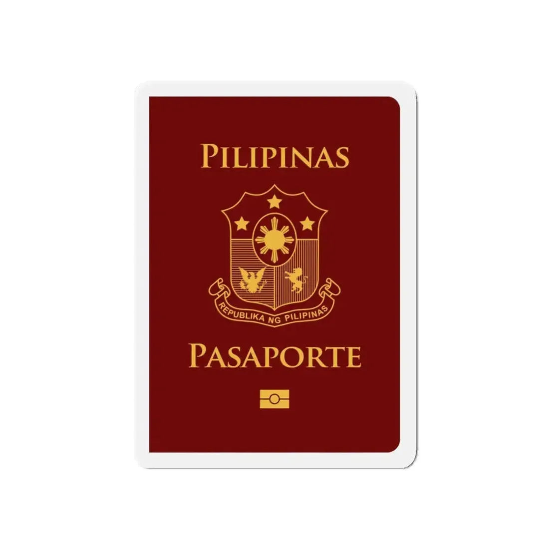 Philippine Passport - Refrigerator Magnet 5 Inch - The Sticker Space