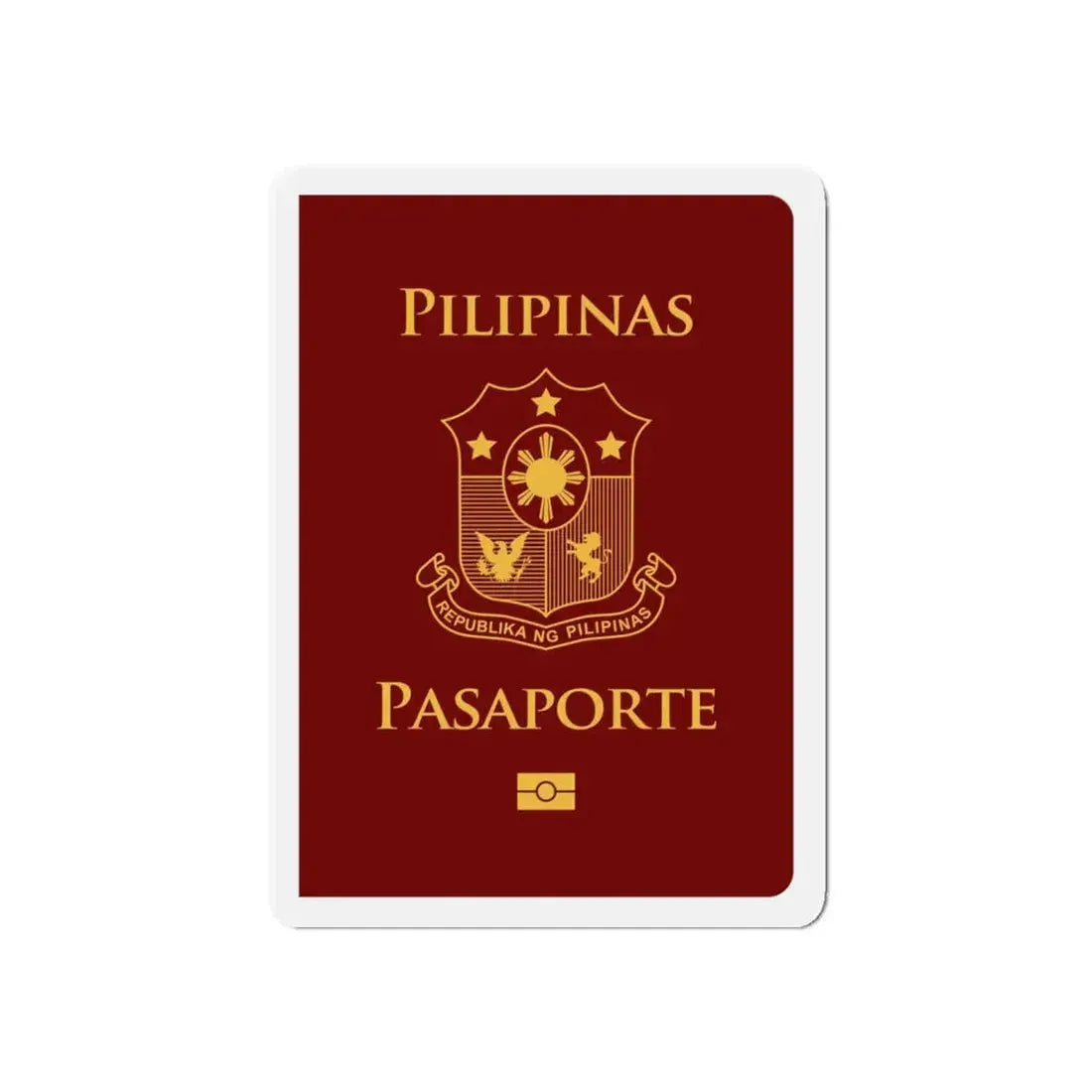 Philippine Passport - Refrigerator Magnet 6 Inch - The Sticker Space
