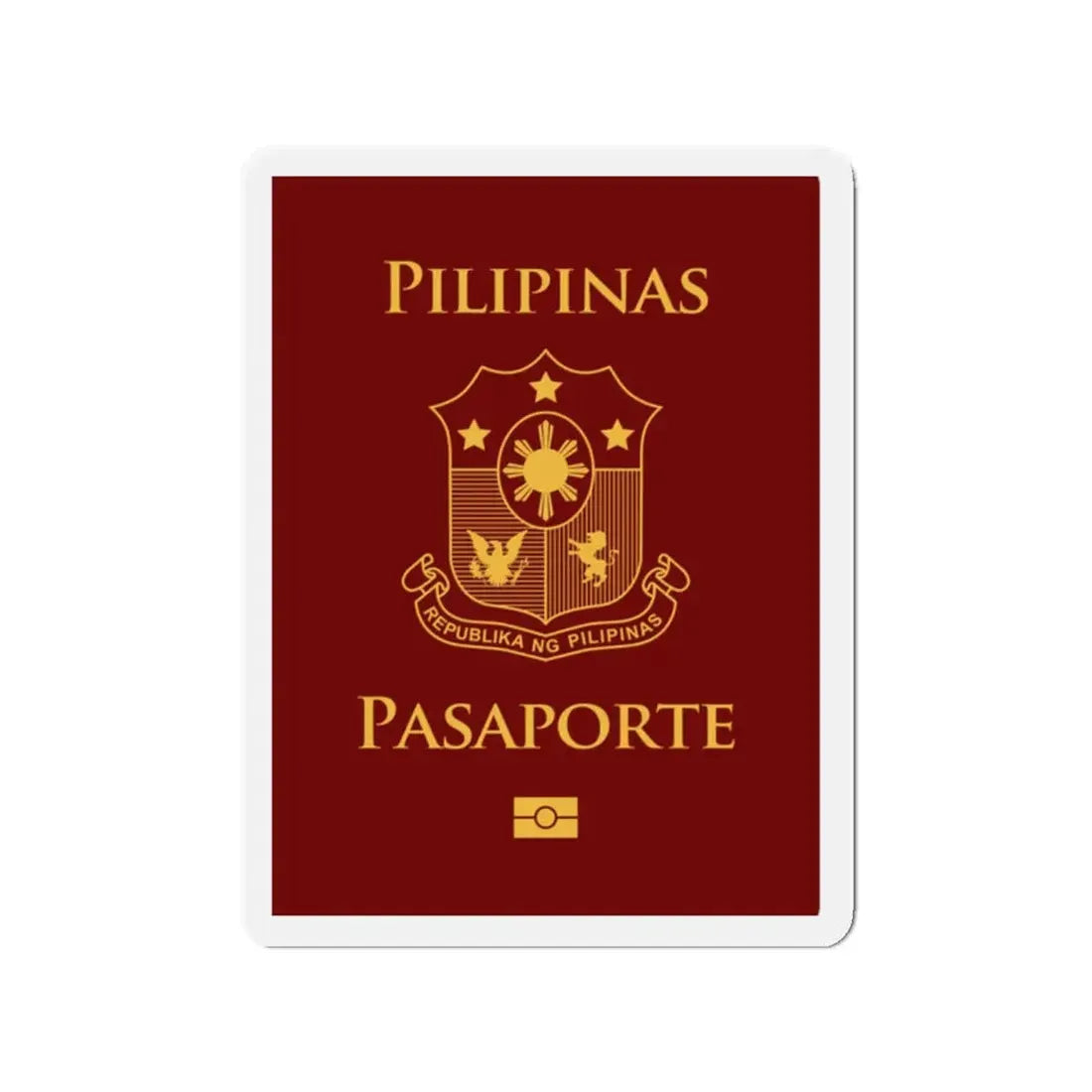 Philippine Passport - Refrigerator Magnet - The Sticker Space