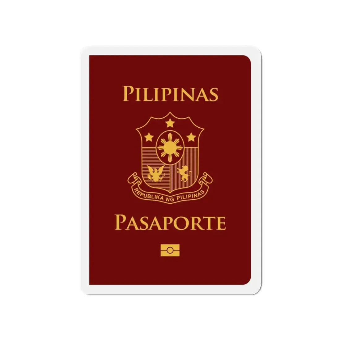 Philippine Passport - Refrigerator Magnet - The Sticker Space