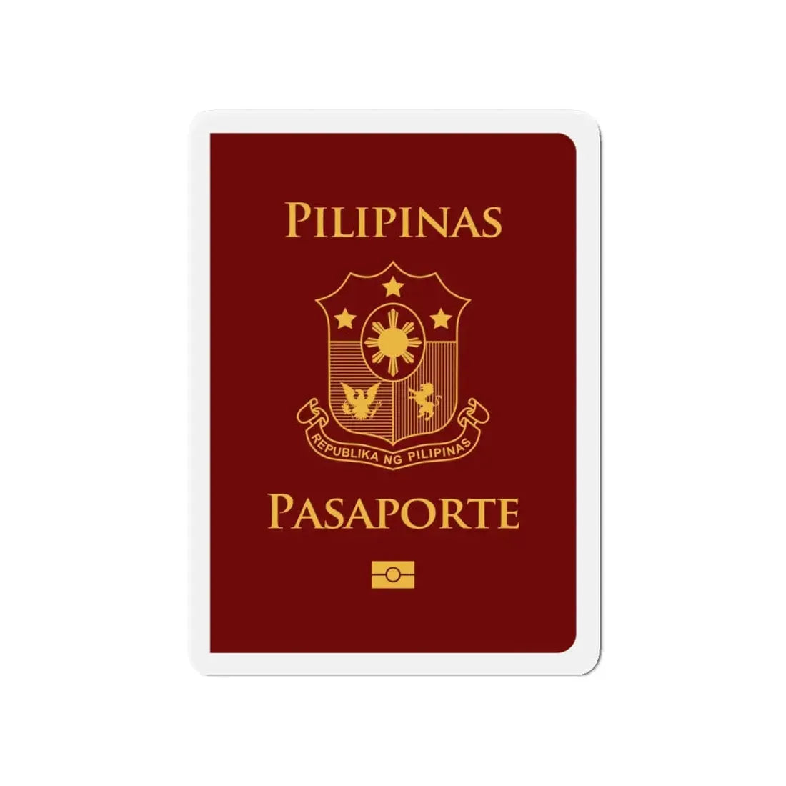 Philippine Passport - Refrigerator Magnet - The Sticker Space