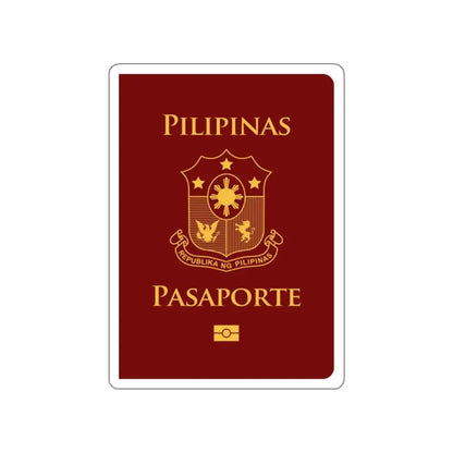 Philippine Passport STICKER Vinyl Die-Cut Decal 2 Inch - The Sticker Space