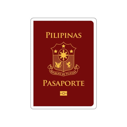 Philippine Passport STICKER Vinyl Die-Cut Decal 3 Inch - The Sticker Space